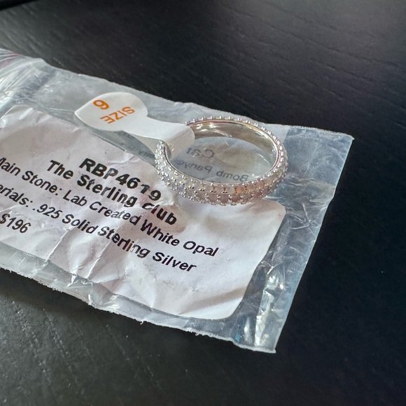 BP Sterling Band with White Opal Stones (RBP 4619) - Picture 12 of 13